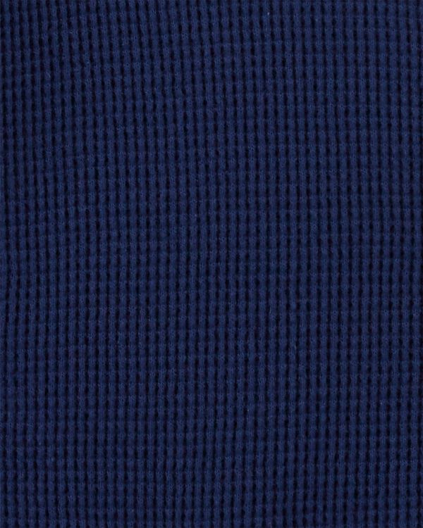 Navy Baby Hooded Thermal Bodysuit