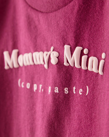 Toddler Girl Mommy's Mini Short-Sleeve Graphic Tee - Burgundy, 