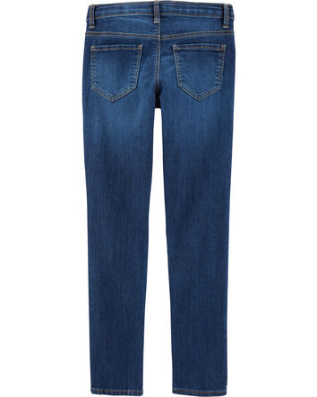 Kid Dark Wash Super Skinny-Leg Jeans, 