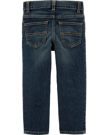Toddler Straight Leg Authentic Tinted Wash Jeans, 