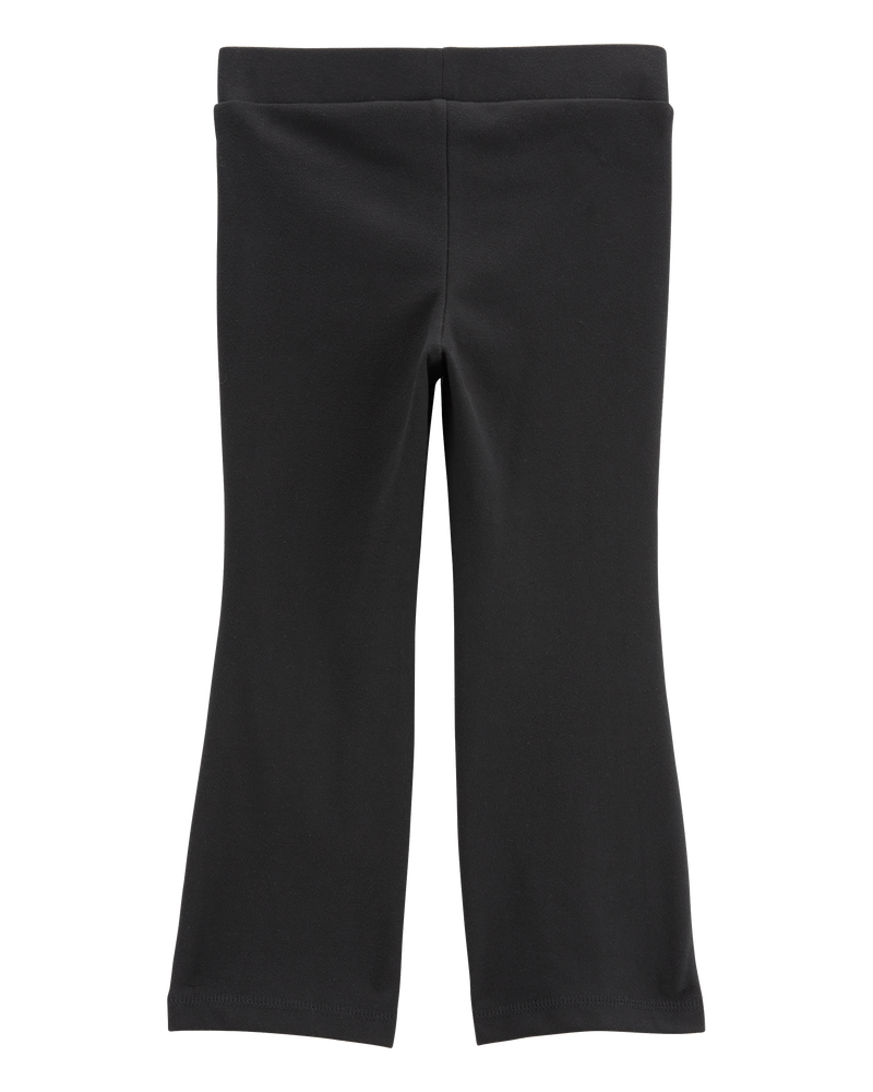 Baby Flared-Leg Fleece Pants - Black, image 2 of 4 slides