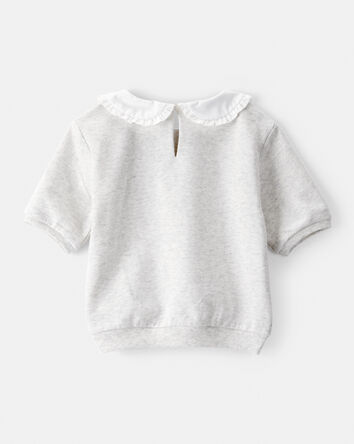 Toddler Girl Life Is Sweet French Terry Short-Sleeve Top - Grey, 