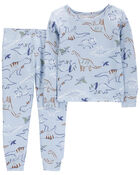 Toddler 2-Piece Dinosaur PurelySoft Pajamas, image 1 of 4 slides