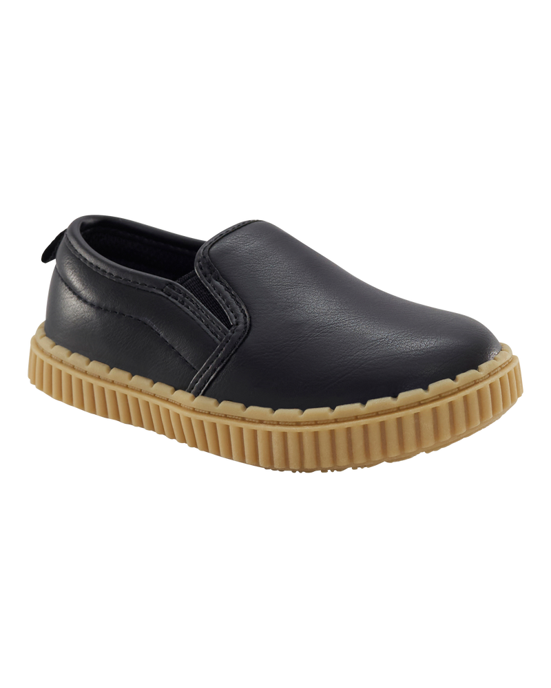 Toddler Casual Slip-On Shoe - Black, image 1 of 7 slides