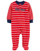 Baby Brother 2-Way Zip Cotton Sleep & Play Pajamas, image 1 of 5 slides