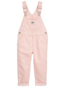 Pink - Toddler Hickory Stripe Overalls