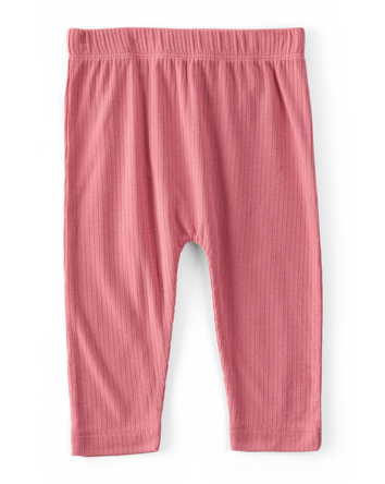 Baby Girl 2-Pack PurelySoft Pull-On Pants - Pink, 