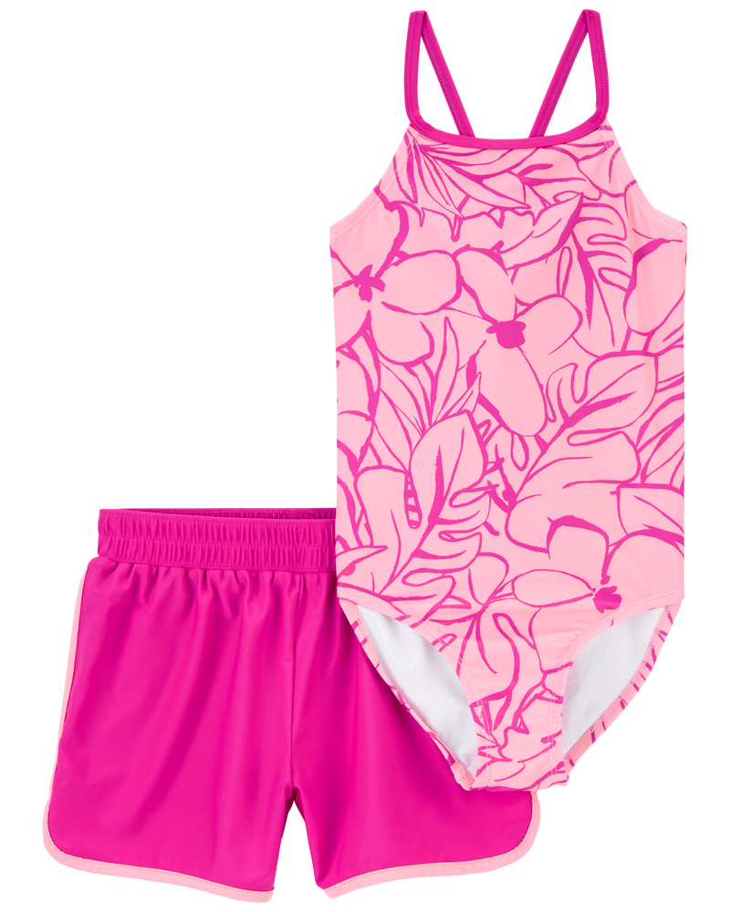 Kid 2-Piece Swimsuit & Short Set, image 6 of 7 slides