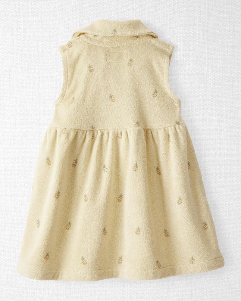 Baby Terry Dress Made with Organic Cotton, image 2 of 6 slides