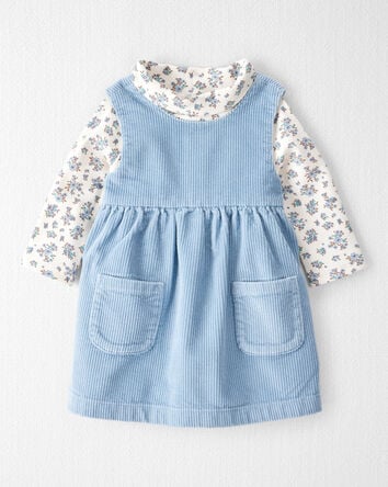 Baby Girl 2-Piece Organic Cotton Jumper Set, 