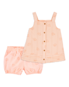Toddler 2-Piece Seashell Cotton Tank & Pull-On Shorts Set - Coral
, image 1 of 8 slides