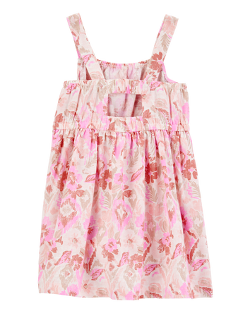 Baby Floral Print Dress  - Pink, 
