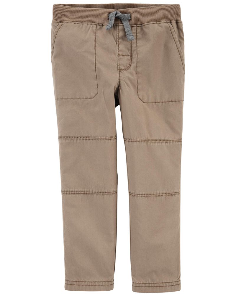 Baby Ribbed Waist Stitch Detail Pants, image 1 of 2 slides