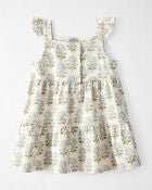 Baby Organic Cotton Floral-Print Dress, image 2 of 6 slides