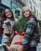 Boys Reversible Flannel Jacket - Black, image 5 of 6 slides