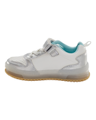 Toddler Light Up Metallic Sneakers - Silver/Aqua, image 7 of 8 slides
