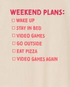 Kid Weekend Plans Short-Sleeve Graphic Tee, image 2 of 3 slides