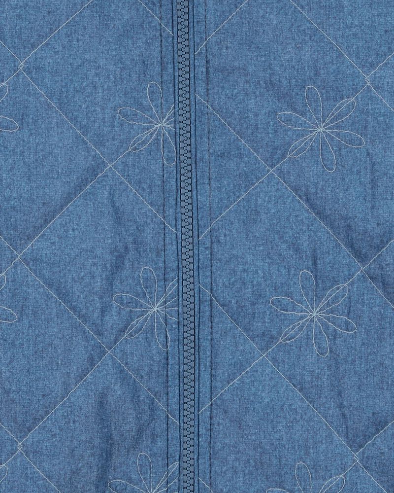 Baby Quilted Chambray Mid-Weight Jacket, image 3 of 3 slides