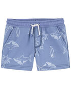 Baby 2-Piece Shark Tee & Pull-On French Terry Shorts Set, image 4 of 5 slides