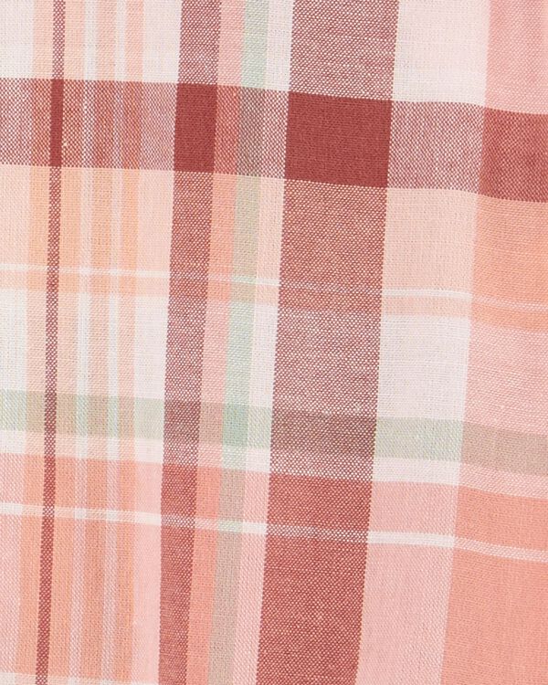 Multi Baby Plaid ButtonFront Bodysuit