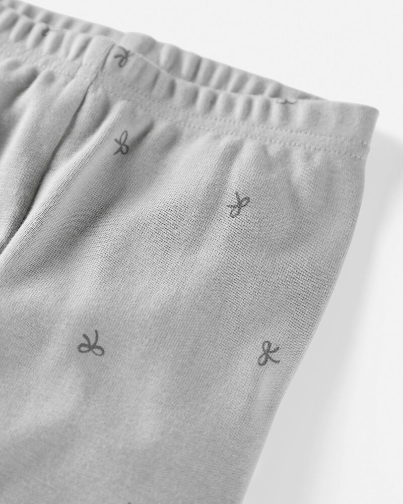 Baby Organic Cotton Pajamas Set in Bows, image 2 of 4 slides