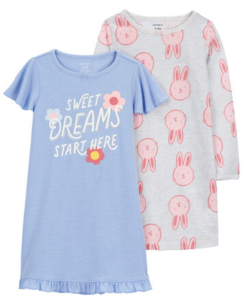Kid 2-Pack Nightgowns, 