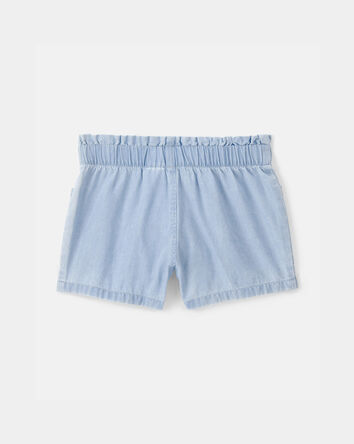 Toddler Girl Chambray Shorts - Blue, 