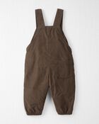 Baby Organic Cotton Corduroy Overalls in Brown, image 2 of 5 slides