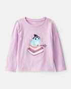 Toddler Girl I Put A Spell On Daddy Long-Sleeve Graphic Tee - Purple, image 1 of 3 slides