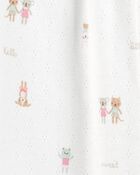 Baby Character Friends Snap-Up Cotton Sleep & Play Pajamas, image 2 of 2 slides