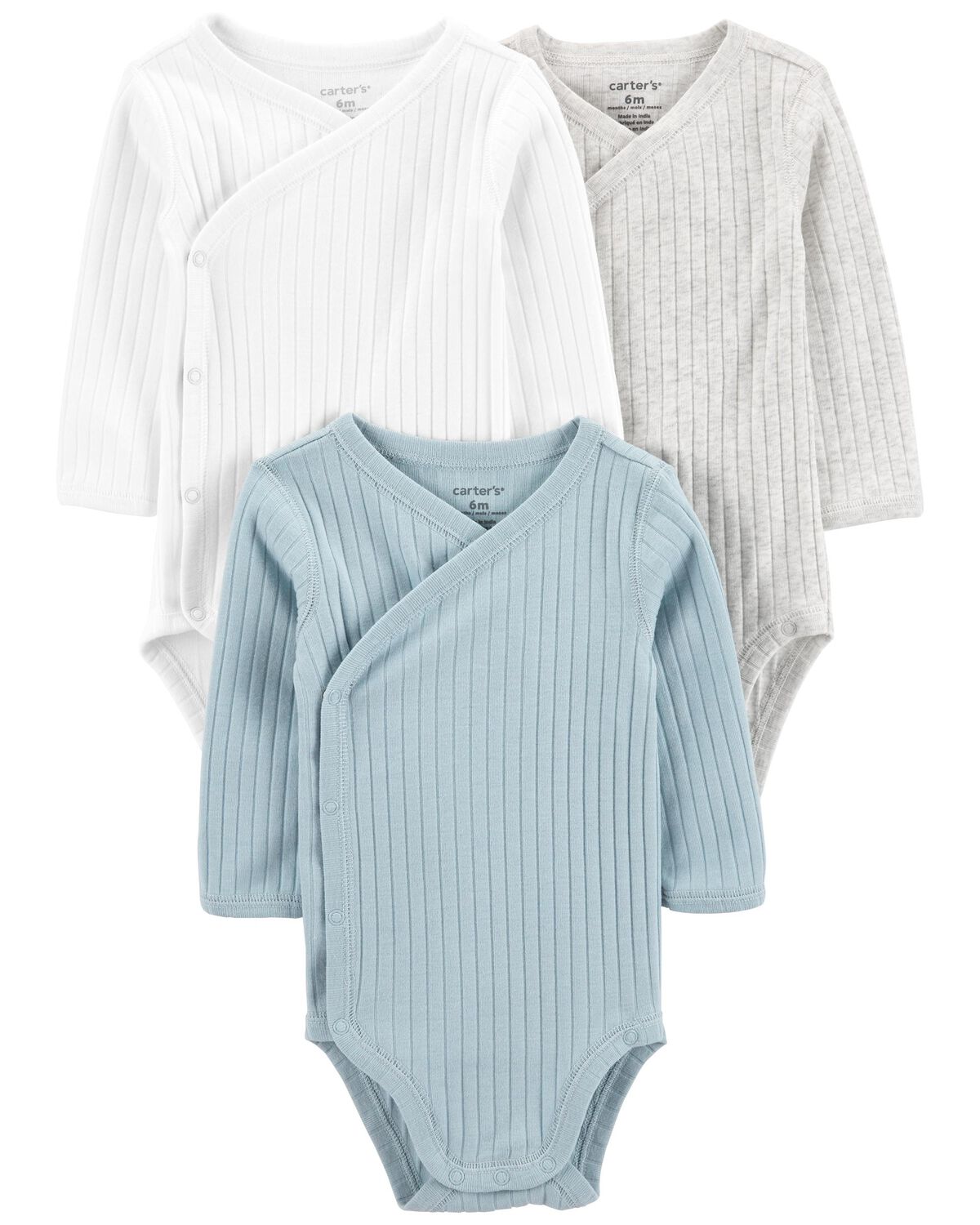 Baby 3-Pack Side-Snap Bodysuits
