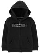 Very Black - Baby OshKosh Logo Zip Jacket