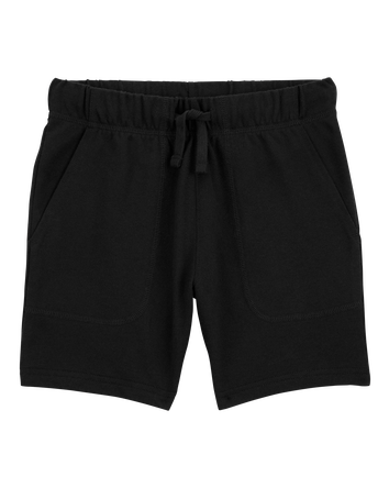 Kid Pull-On French Terry Shorts - Black, 
