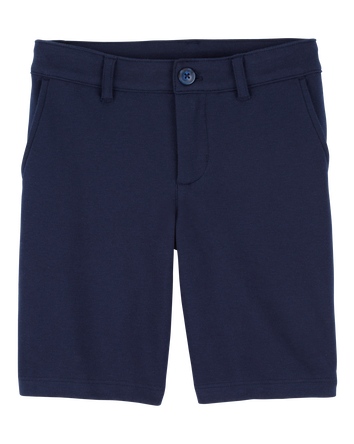 Kid Ponte Knit Uniform Shorts, 
