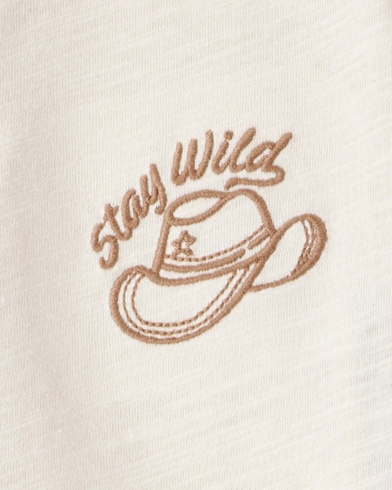 Toddler Boy Stay Wild Henley Top, image 3 of 4 slides