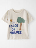Sweet Cream - Toddler Organic Cotton Force of Nature Graphic Tee
