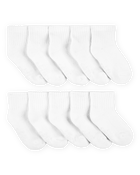 Toddler 10-Pack Ankle Socks, image 1 of 2 slides