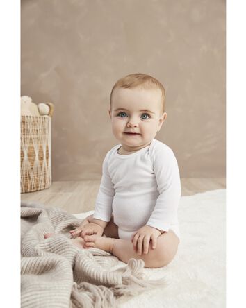 Baby 4-Pack Long-Sleeve Bodysuits, 