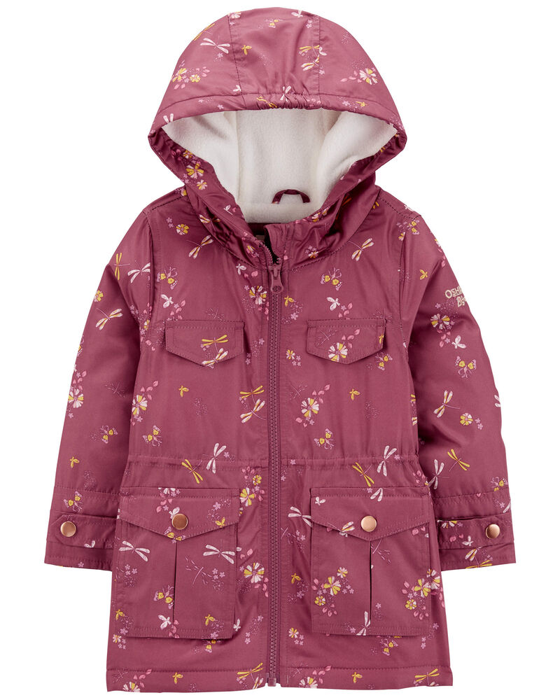 Toddler Dragonfly Print Fleece-Lined Midweight Jacket
, image 1 of 3 slides