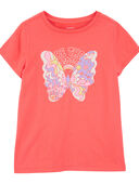 Orange - Toddler Butterfly Graphic Tee