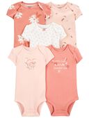 Pink/White - Baby 5-Pack Short-Sleeve Original Bodysuits