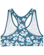 Kid Floral Sports Bra, image 2 of 4 slides