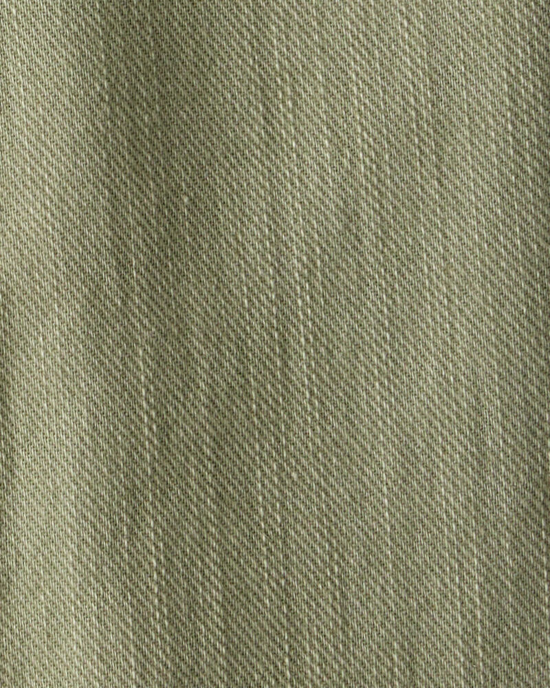 Baby Boy 100% Cotton Pull-On Fashion Pants - Green, image 3 of 4 slides