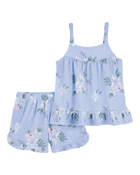Girls 2-Piece Floral Loose Fit Pajamas, image 1 of 3 slides
