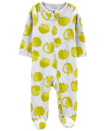 Green Apple 2-Way Zip Sleep & Play Pajamas, 