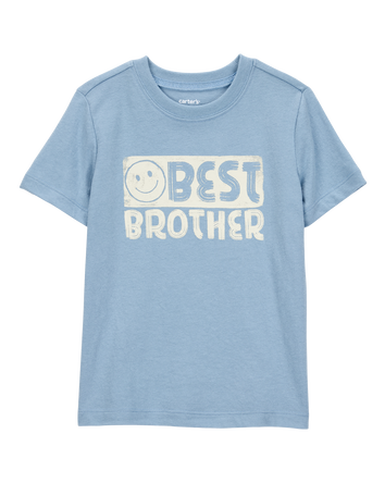 Toddler Best Brother Short-Sleeve Graphic Tee - Blue, 