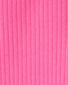 Baby Girl Cotton Solid Stretch Leggings - Pink, image 3 of 4 slides