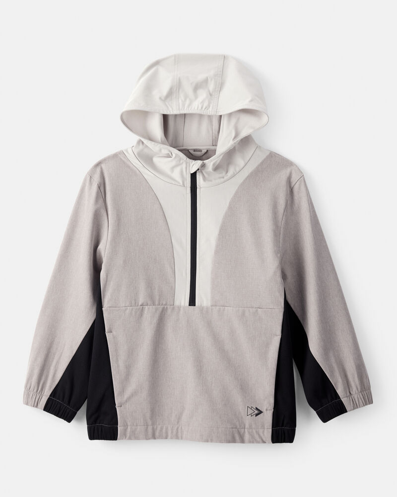 Boys Active Windbreaker - Grey, image 1 of 3 slides