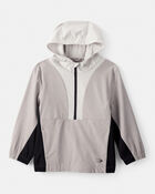 Boys Active Windbreaker - Grey, image 1 of 3 slides