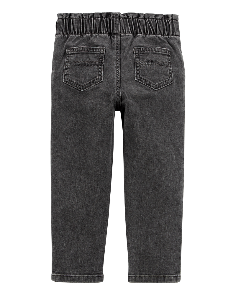 Toddler Pull-On Denim Pant - Black, image 4 of 7 slides
